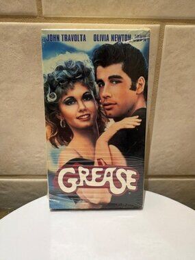 Grease 1977 VHS Tape John Travolta Olivia Newton 1990 Opened